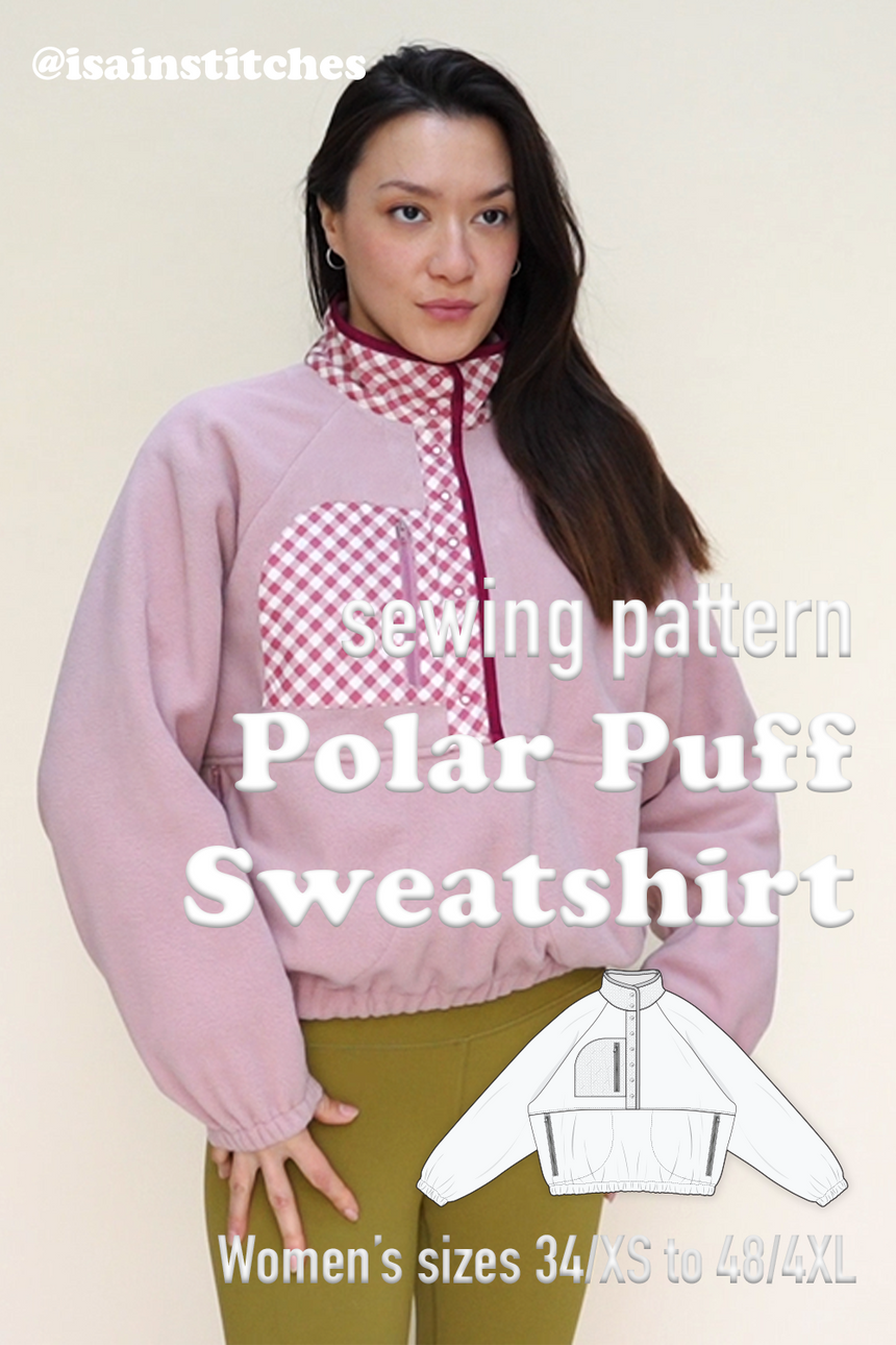 Polar Puff Fleece for women PDF Sewing Pattern