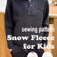 Half Snap Polar Fleece Sweatshirt for Boys 6-14 yo PDF Sewing Pattern