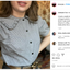 Big collar and puffy sleeves blouse #antoinetteshirt PDF Sewing Pattern