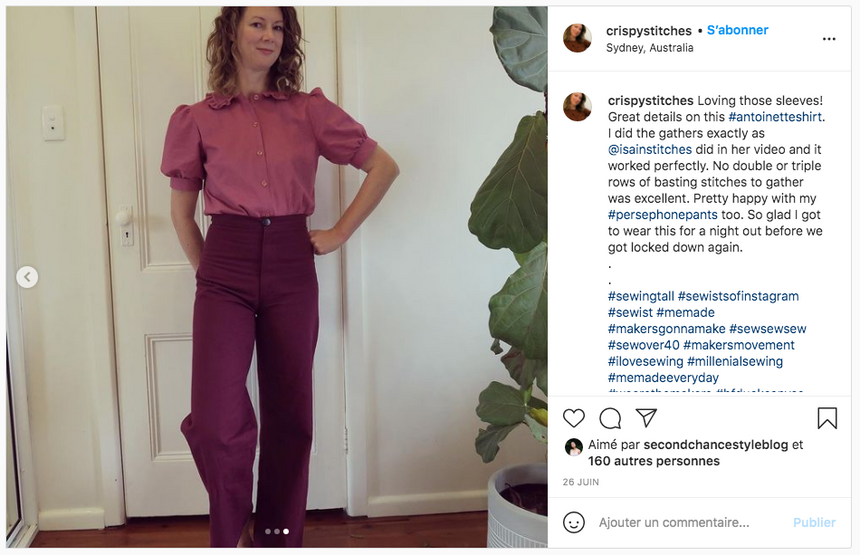 Big collar and puffy sleeves blouse #antoinetteshirt PDF Sewing Pattern