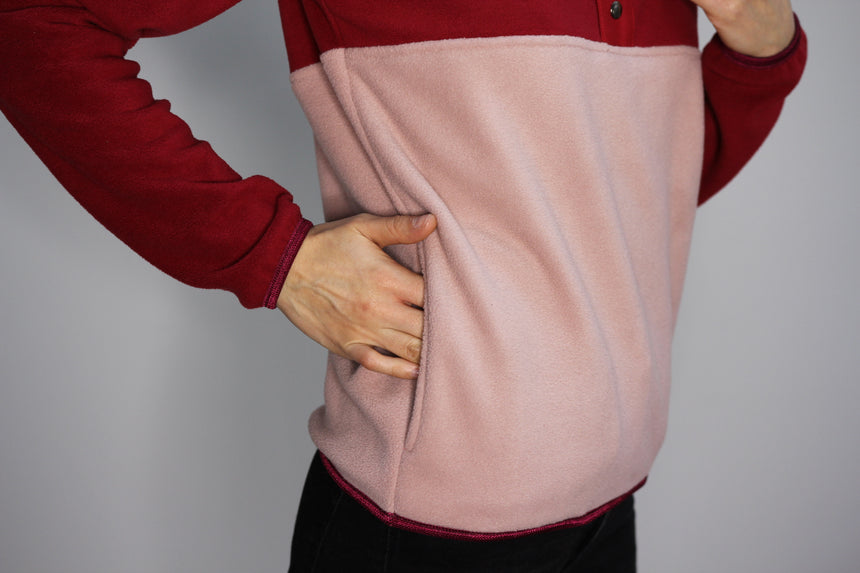 Half snap fleece sweatshirt for men #letitsnow PDF Sewing Pattern