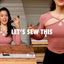 Architectural Cut Out Jersey Top #omegadiytop PDF Sewing Pattern