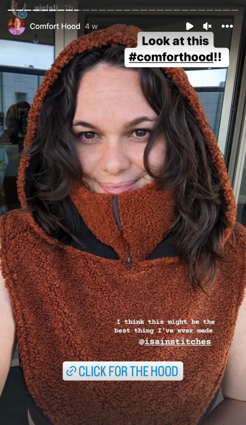 Comfort Hood Balaclava Hat 7 adult sizes PDF sewing pattern