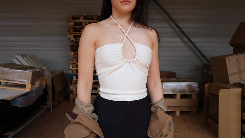 Halter Neck Jersey Top #deltadiytop PDF Sewing Pattern