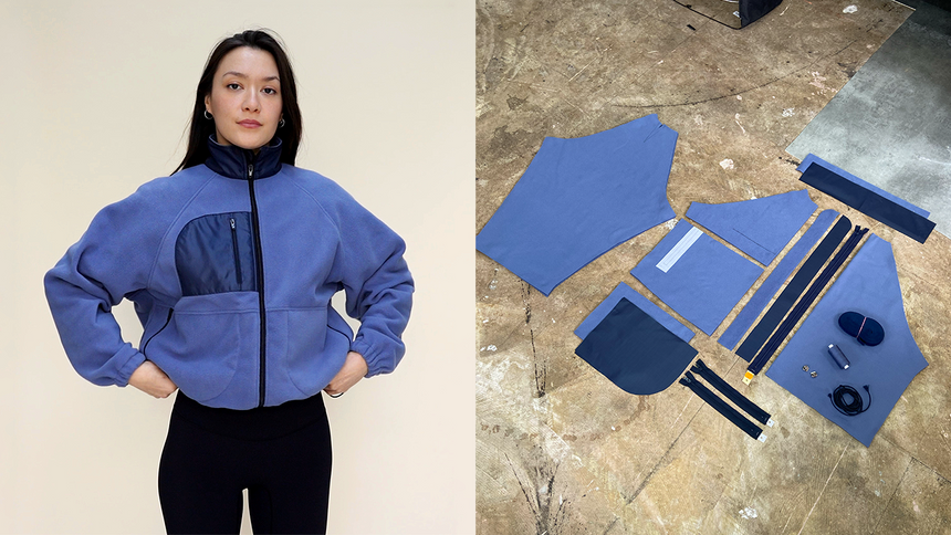 Polar Puff Fleece jacket for women PDF Sewing Pattern