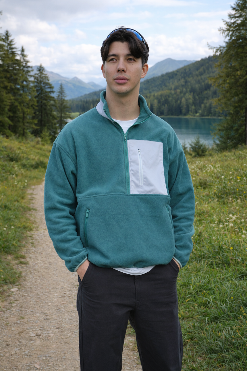 Quarter Zip Fleece Sweatshirt For Men BALTO PDF Sewing Pattern