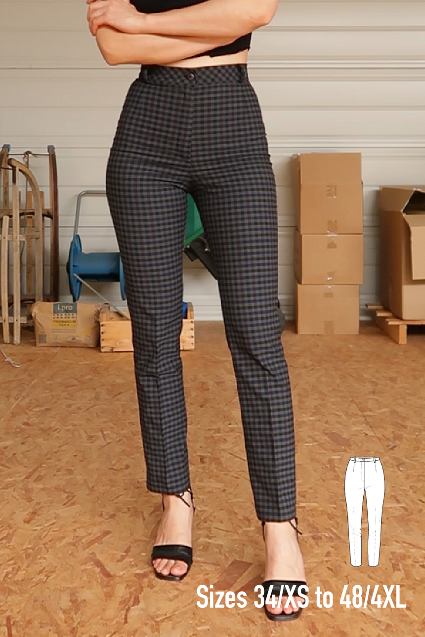 Formal Dress Pants Doretta #dorettadiypants PDF Sewing Pattern