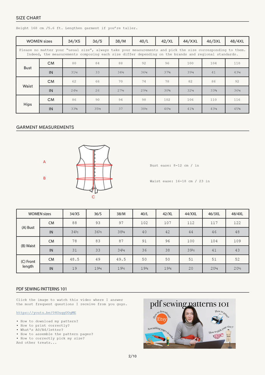 Lirio Flare Summer Top Women's Sewing Pattern