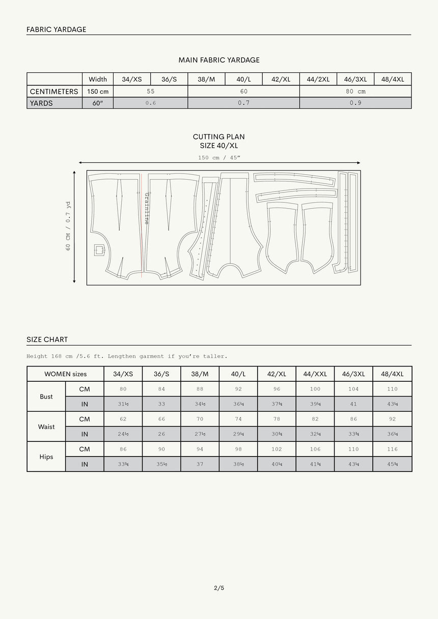 Asymmetrical Summer Top Mistral Women's Digital Sewing Pattern