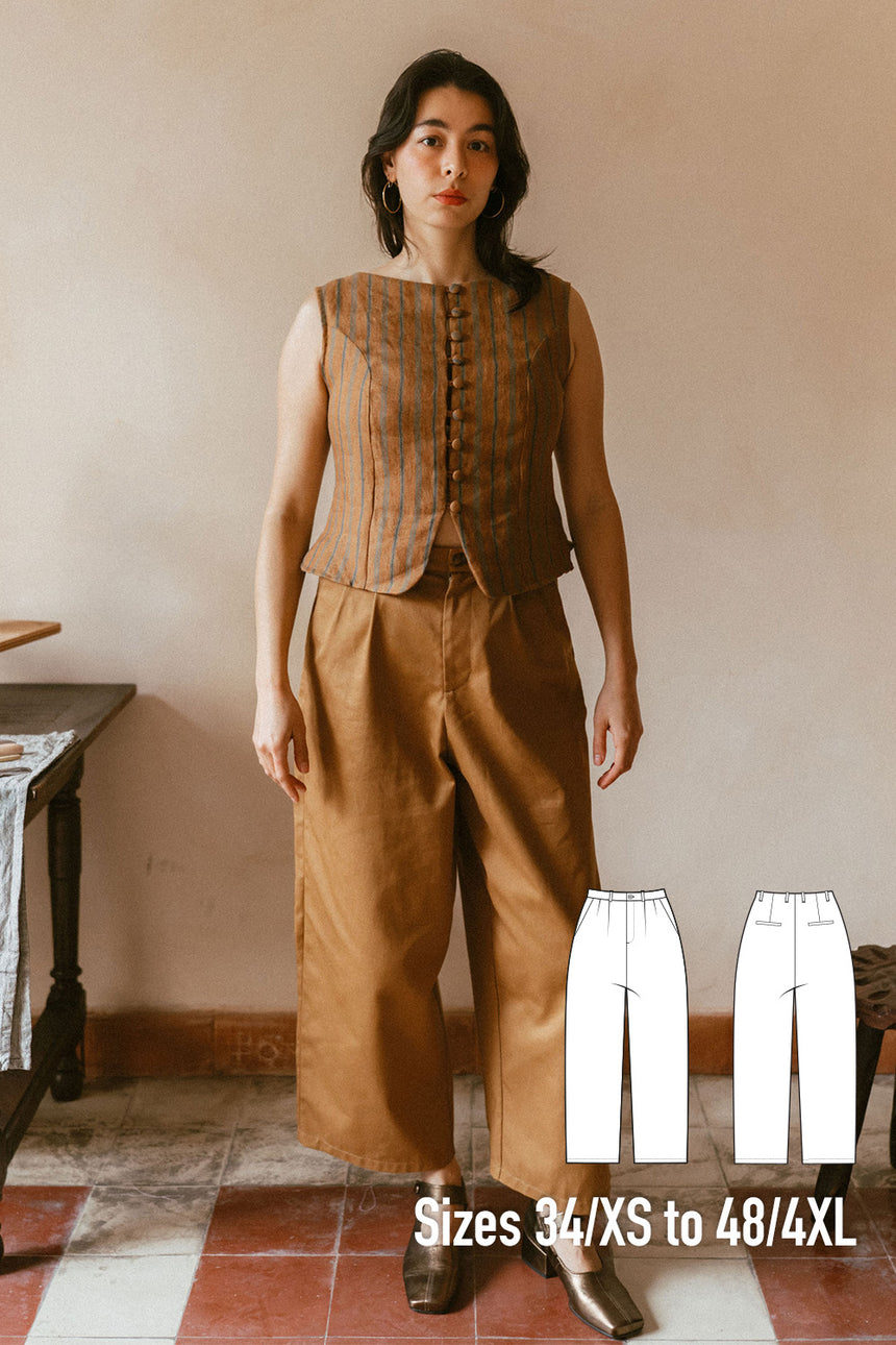 Tomboy Pants Terral for women PDF Sewing Pattern