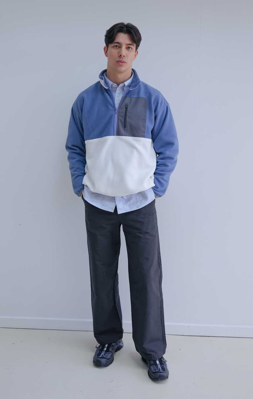 Quarter Zip Fleece Sweatshirt For Men BALTO PDF Sewing Pattern