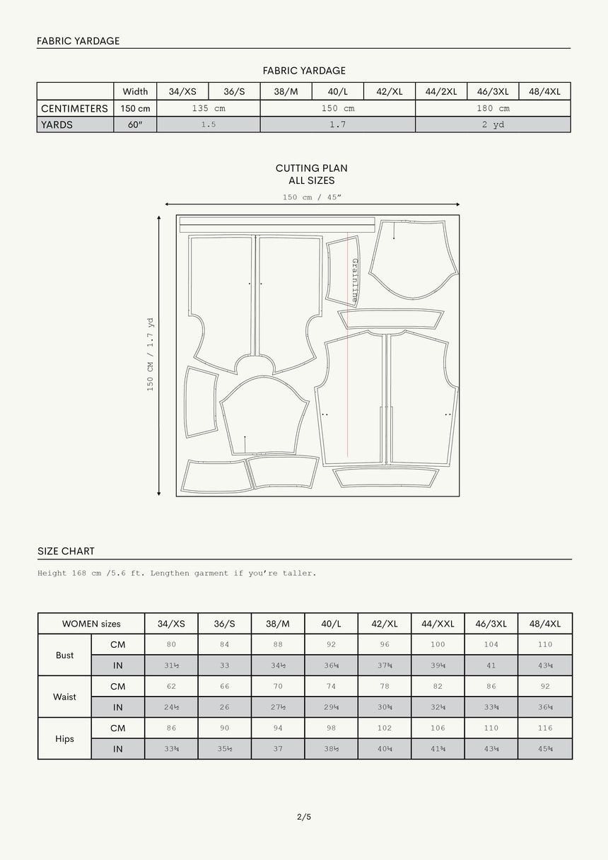 Wrap Blouse Turia Women's Digital Sewing Pattern