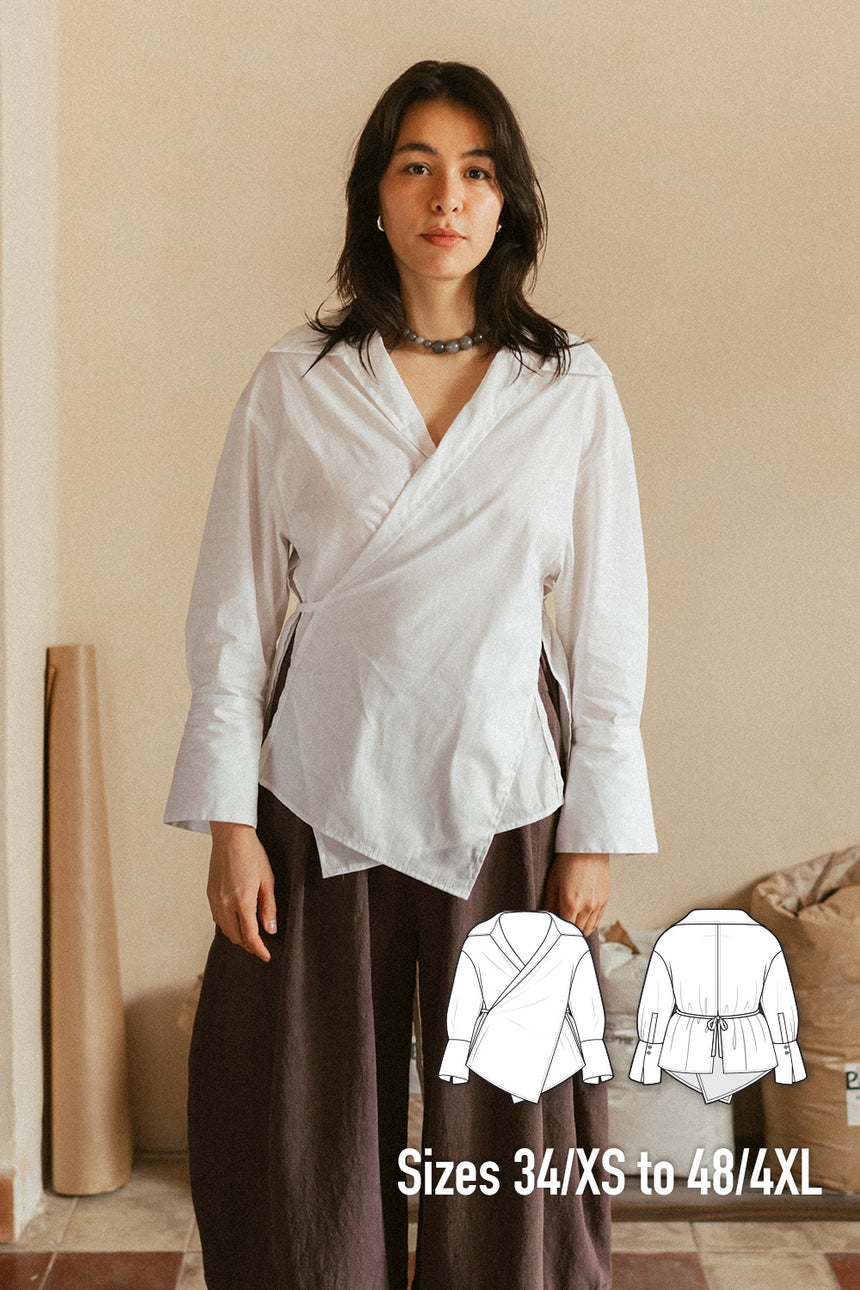Wrap Blouse Turia Women's Digital Sewing Pattern