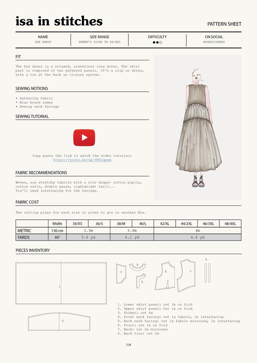 dress cutting and stitching pdf Sewing / Tailoring / Stitching : Princess Cut or A-Line Kameez draft