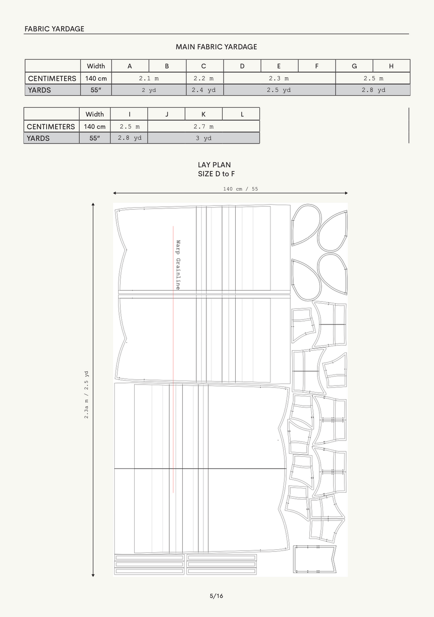 Basque Waist Gathered Skirt Amabel PDF Sewing Pattern