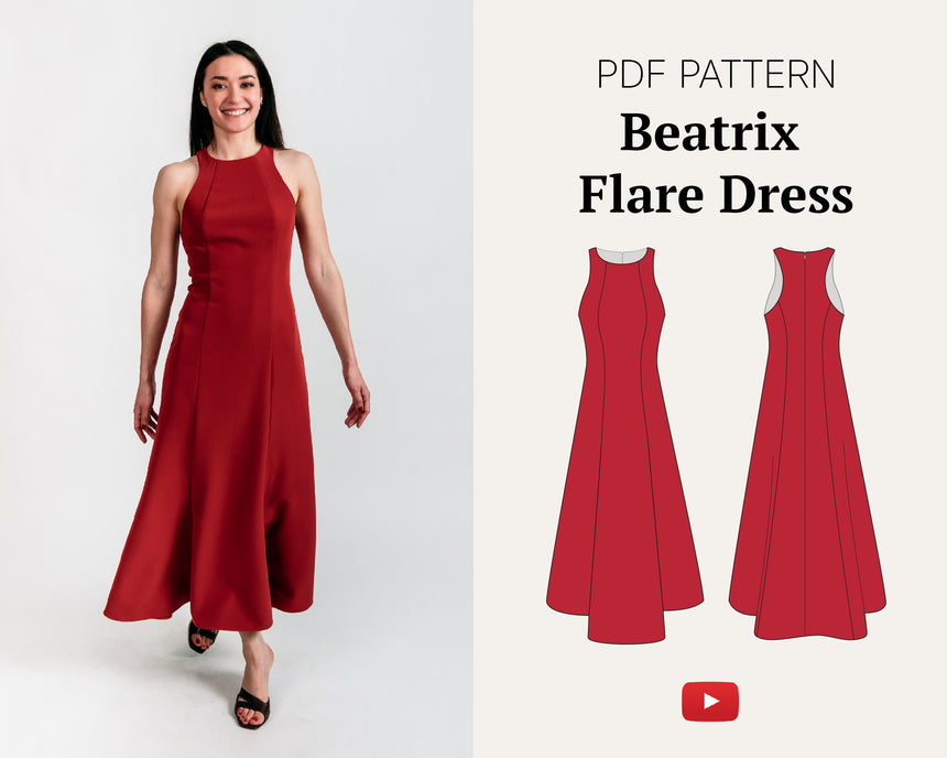 Beatrix Sporty Flare Dress #beatrixdiydress