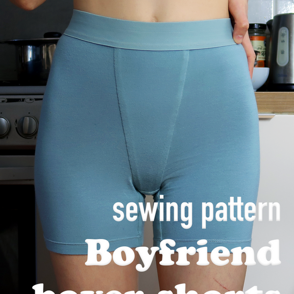 Boyfriend Boxer Shorts For Women Digital Patterns #diybfshorts