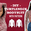 Turtleneck bodysuit #sukibodysuit PDF Sewing Pattern