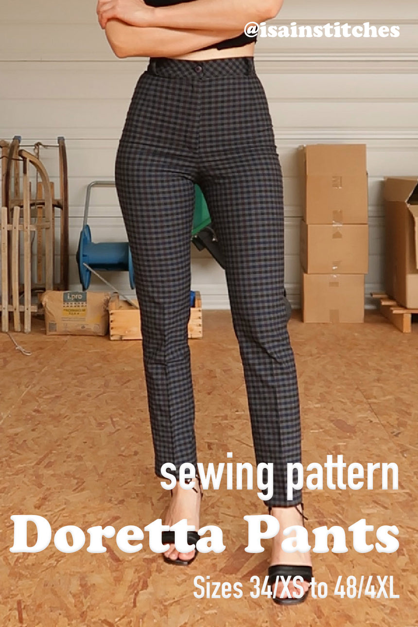 Formal Dress Pants Doretta #dorettadiypants PDF Sewing Pattern