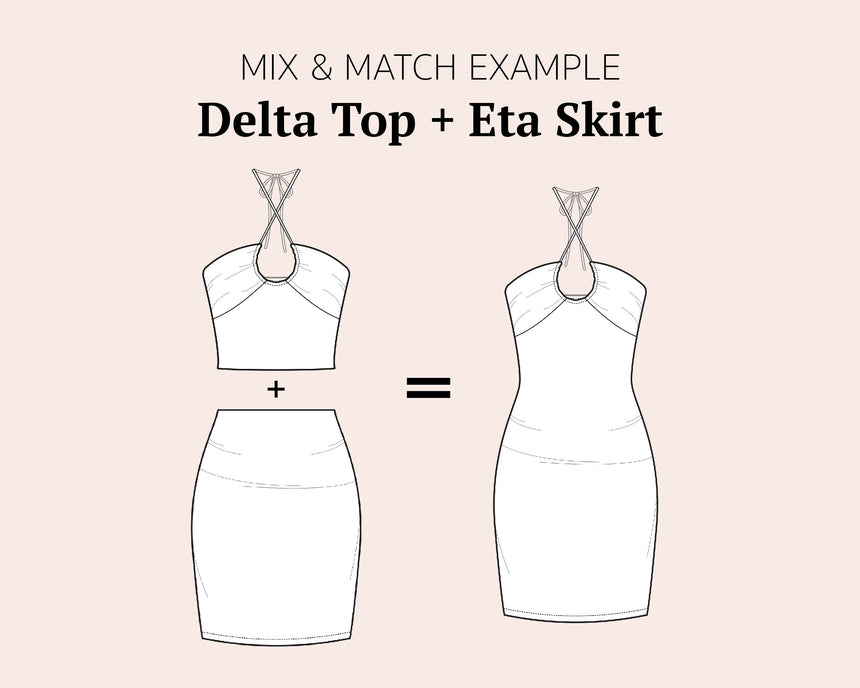 Halter Neck Jersey Top #deltadiytop PDF Sewing Pattern – isa in stitches