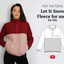 Half snap fleece sweatshirt for men #letitsnow PDF Sewing Pattern