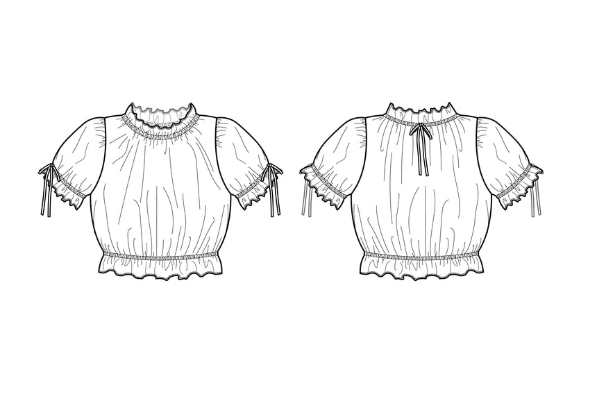 Baby Doll Puffy Top PDF Pattern